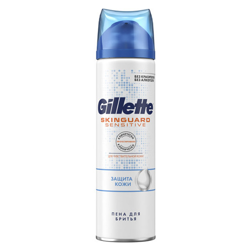Жиллетт Пена для бритья Защита SkinGuard Sensitive 250 мл (Gillette, Средства для бритья) фото 0