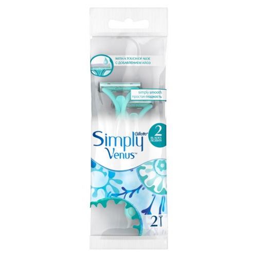 Жиллетт Станок Gillette Simply Venus 2 женский одноразовый, 2 шт (Gillette, Бритвы и лезвия) фото 0