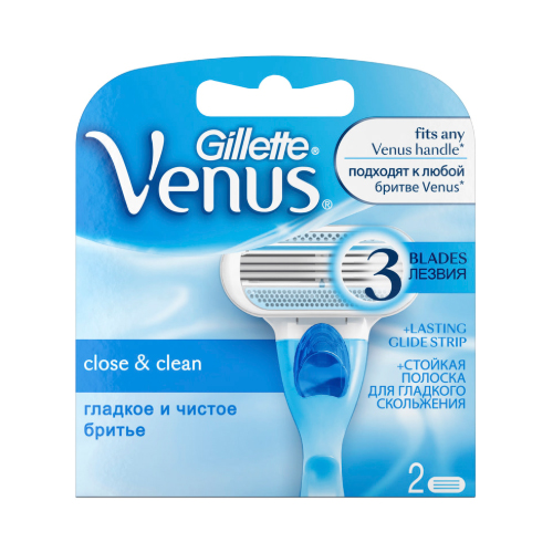 Жиллетт Сменные кассеты Venus 2 шт (Gillette, Бритвы и лезвия) фото 0