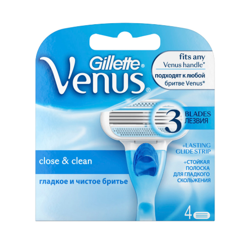 Жиллетт Сменные кассеты Venus 4 шт (Gillette, Бритвы и лезвия) фото 0