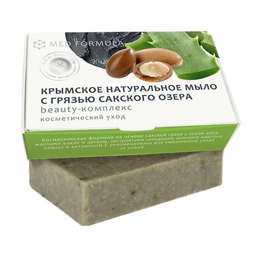  Мыло на основе грязи Сакского озера Beauty-Комплекс, 100 гр (Дом природы, MED formula) фото 0