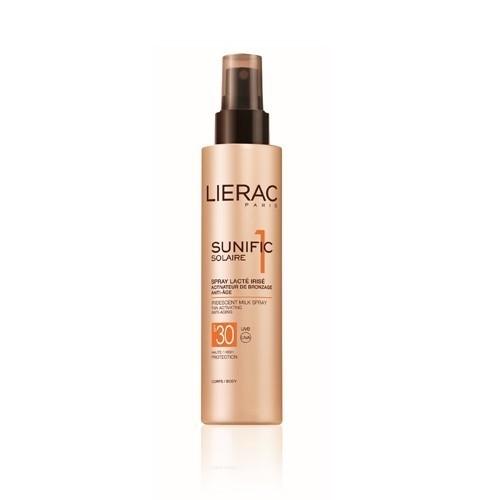 Лиерак Санифик 1 Молочко-Спрей для тела перламутровый SPF 30, 150 мл (Lierac, Sunific) фото 0