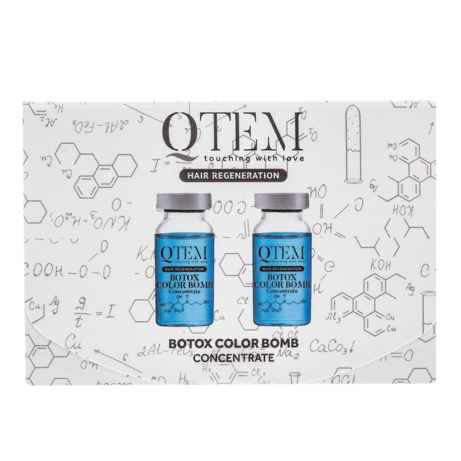 Кьютэм Холодный филлер для волос Color Bomb, 15 мл х 2 шт (Qtem, Hair Regeneration) фото 0