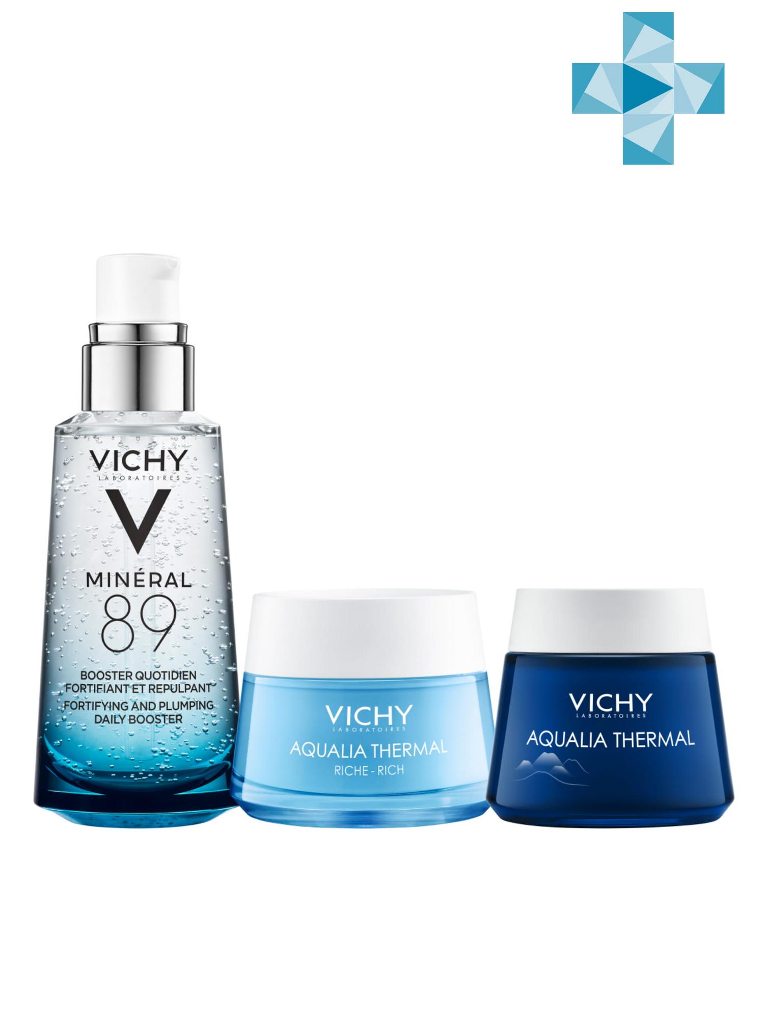 Vichy Набор AQUALIA THERMAL доза увлажнения для сухой кожи (Vichy, ) крем для сухой и очень сухой кожи насыщенный увлажняющий aqualia thermal vichy виши 30мл