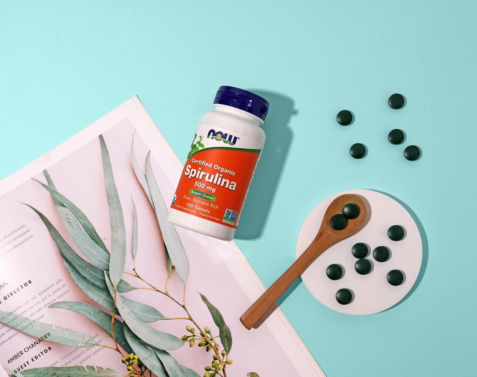 Нау Фудс Спирулина 500 мг, 100 таблеток (Now Foods, Растительные продукты) фото 5