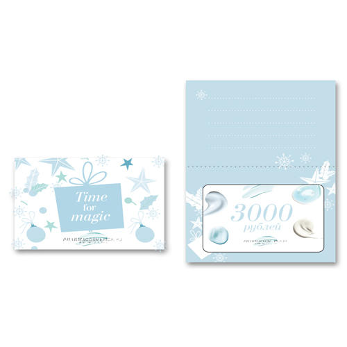 Гифт Кардс Новогодняя пластиковая подарочная карта номиналом 3000 руб (Gift Cards, ) фото 0
