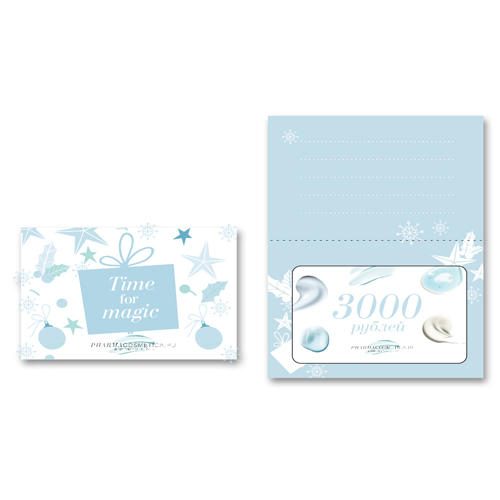 Гифт Кардс Новогодняя пластиковая подарочная карта номиналом 3000 руб (Gift Cards, ) фото 0