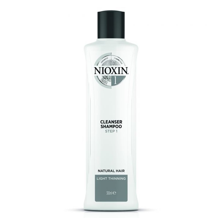 цена Nioxin Очищающий шампунь Cleanser Shampoo, 300 мл (Nioxin, System 1)