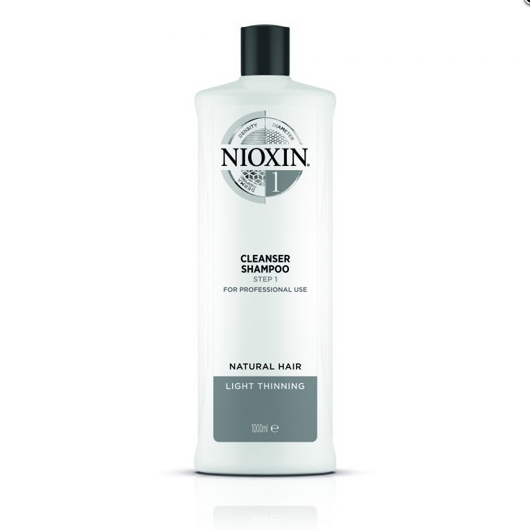 цена Nioxin Очищающий шампунь Cleanser Shampoo, 1000 мл (Nioxin, System 1)