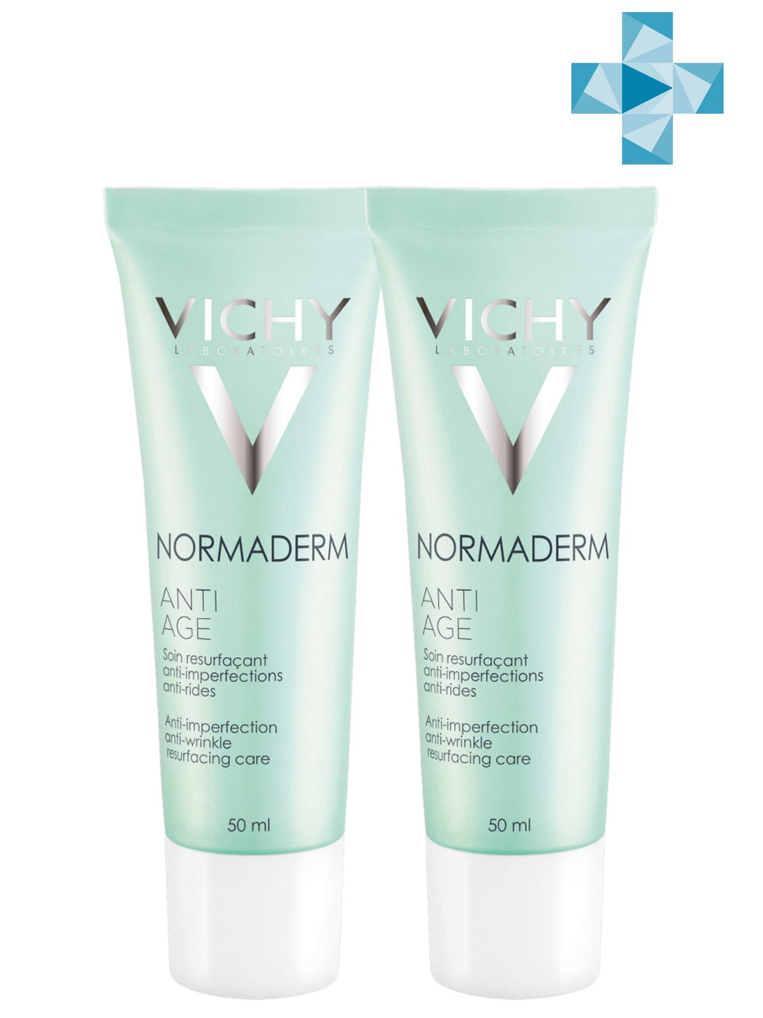 Купить Vichy Комплект Антивозрастной крем для проблемной кожи Нормадерм Анти - Эйдж, 2 шт. по 50 мл (Vichy, Normaderm), Франция