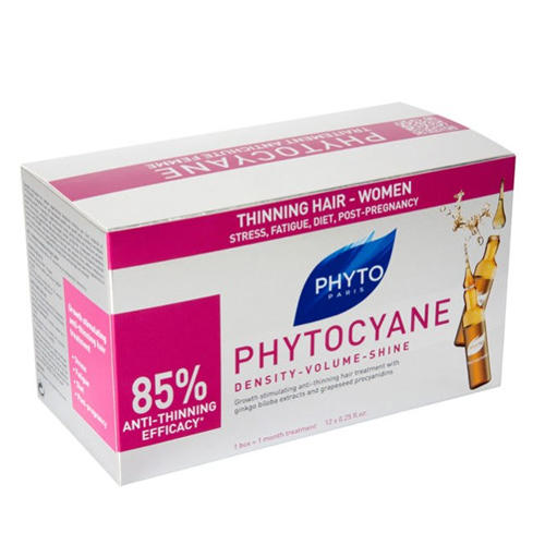 Фито Средство против выпадения и старения волос у женщин, 12 ампул (Phyto, Phytocyane) фото 0
