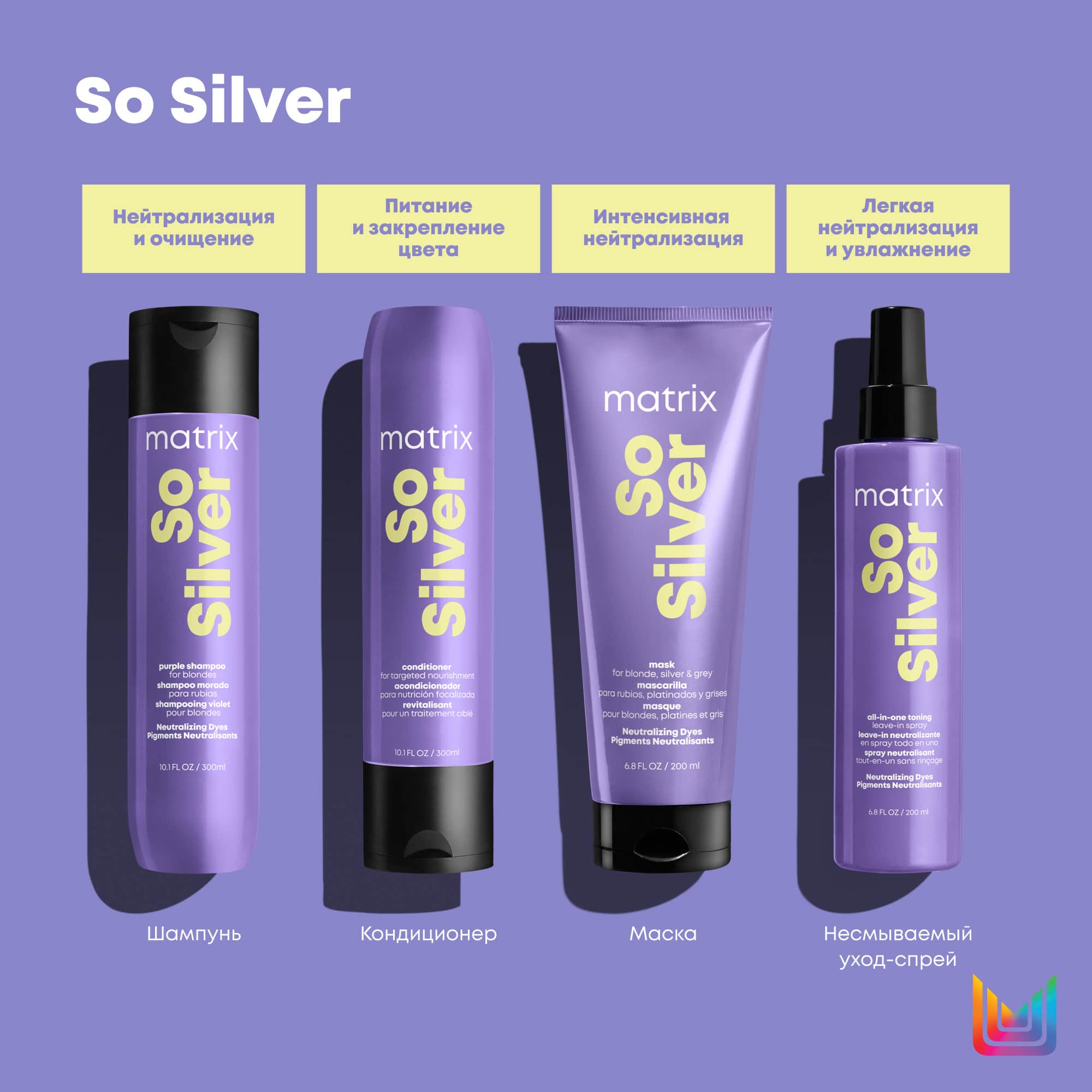 Матрикс Маска тройного действия So Silver, 200 мл (Matrix, So Silver) Матрикс Маска тройного действия So Silver, 200 мл (Matrix, So Silver) фото 6