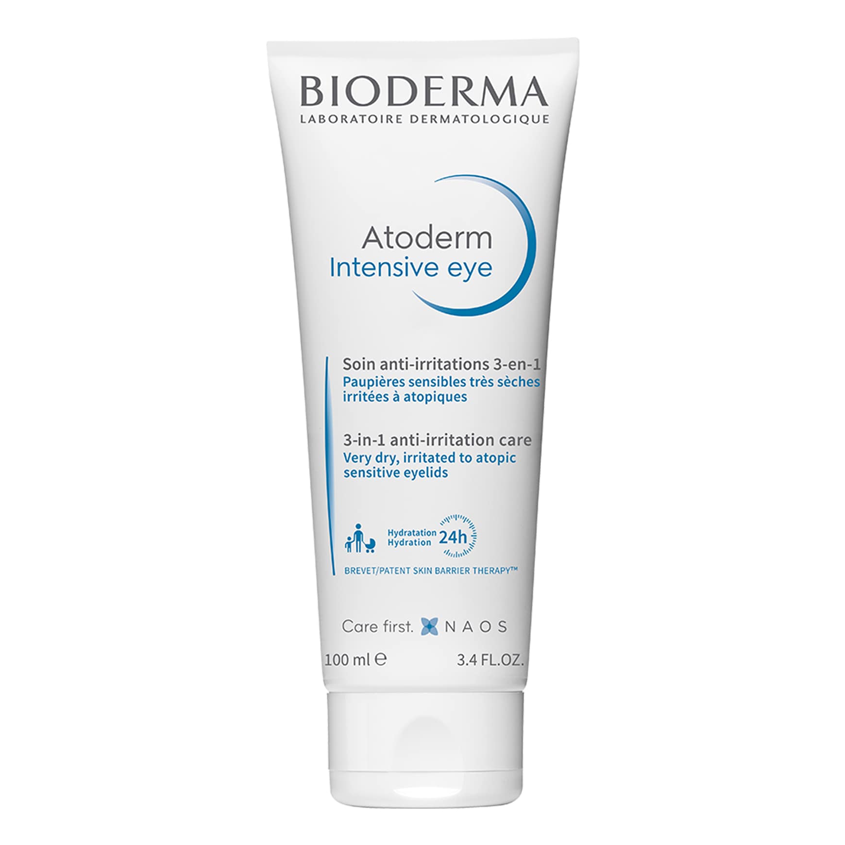 Биодерма Интенсивный уход за областью вокруг глаз 3-в-1, 100 мл (Bioderma, Atoderm) фото 0