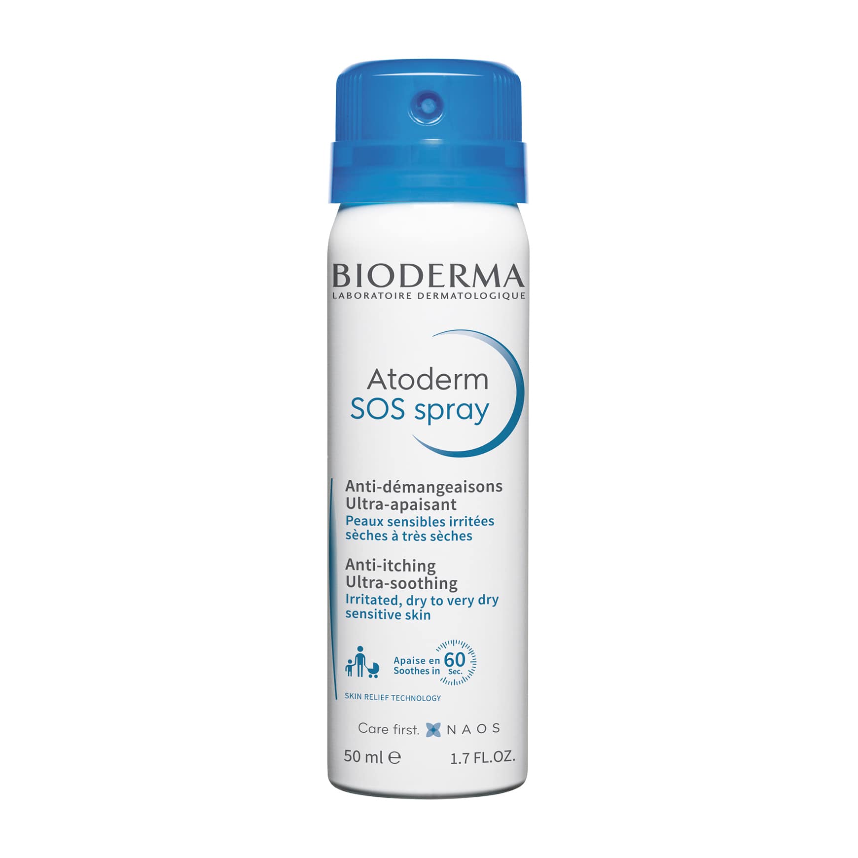 Биодерма SOS-спрей против зуда, 50 мл (Bioderma, Atoderm) фото 0