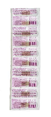 Люкспласт Прозрачный пластырь на полимерной перфорированной основе 19х72 мм, 10 шт (Luxplast, Пластырь) фото 1