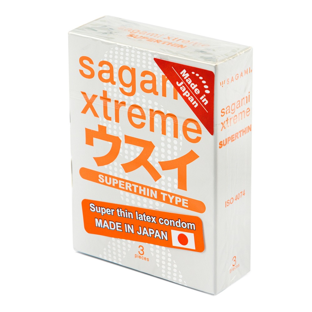 Сагами Ультратонкие презервативы Xtreme 0.04 мм, 3 шт (Sagami, ) фото 0