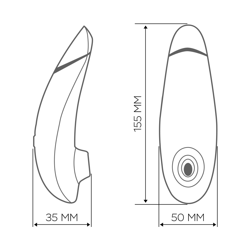 Вуманайзер Бесконтактный клиторальный стимулятор Premium 2, бордовый (Womanizer, Premium) фото 9