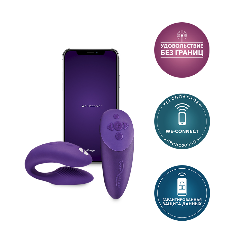 Ви-вайб Вибратор Chorus для пар, фиолетовый (We-Vibe, ) фото 7