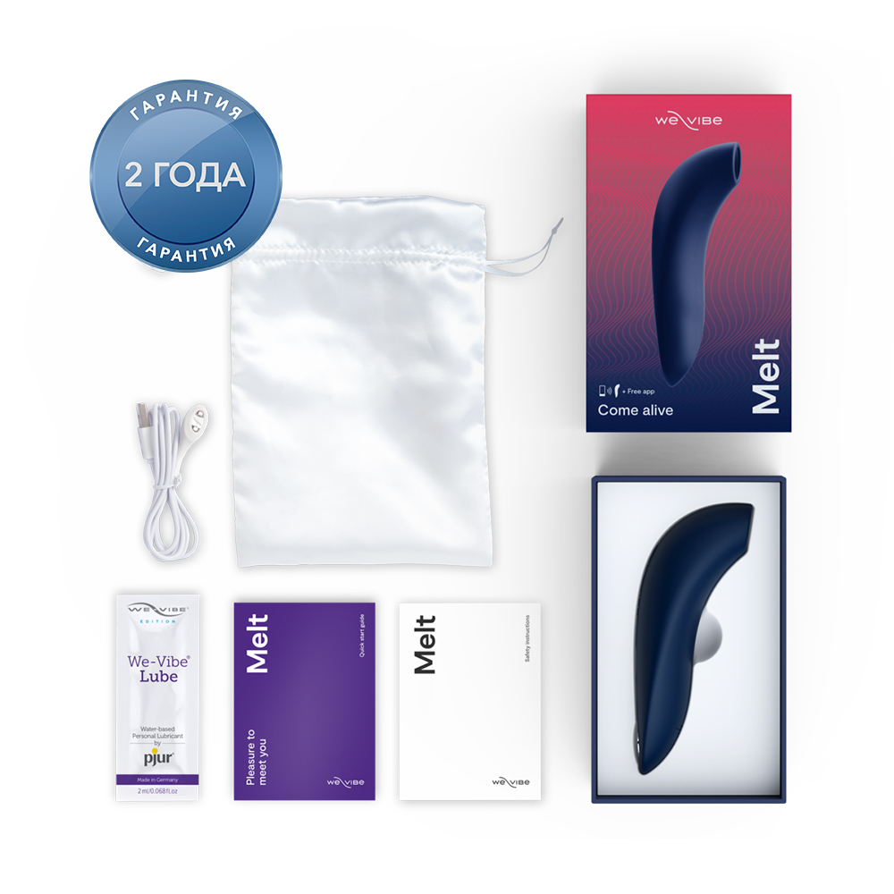 Ви-вайб Вибратор Melt by для пар, темно-синий (We-Vibe, ) фото 7