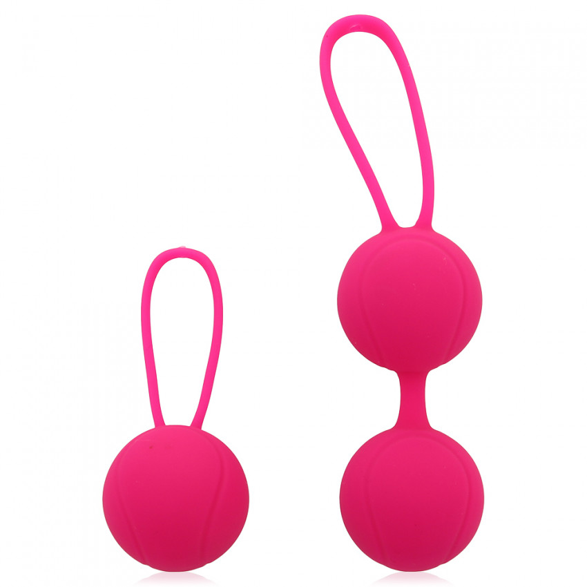 Гесс Тренажер Kegel Balls, розовый (Gess, Тренажер Кегеля) фото 2