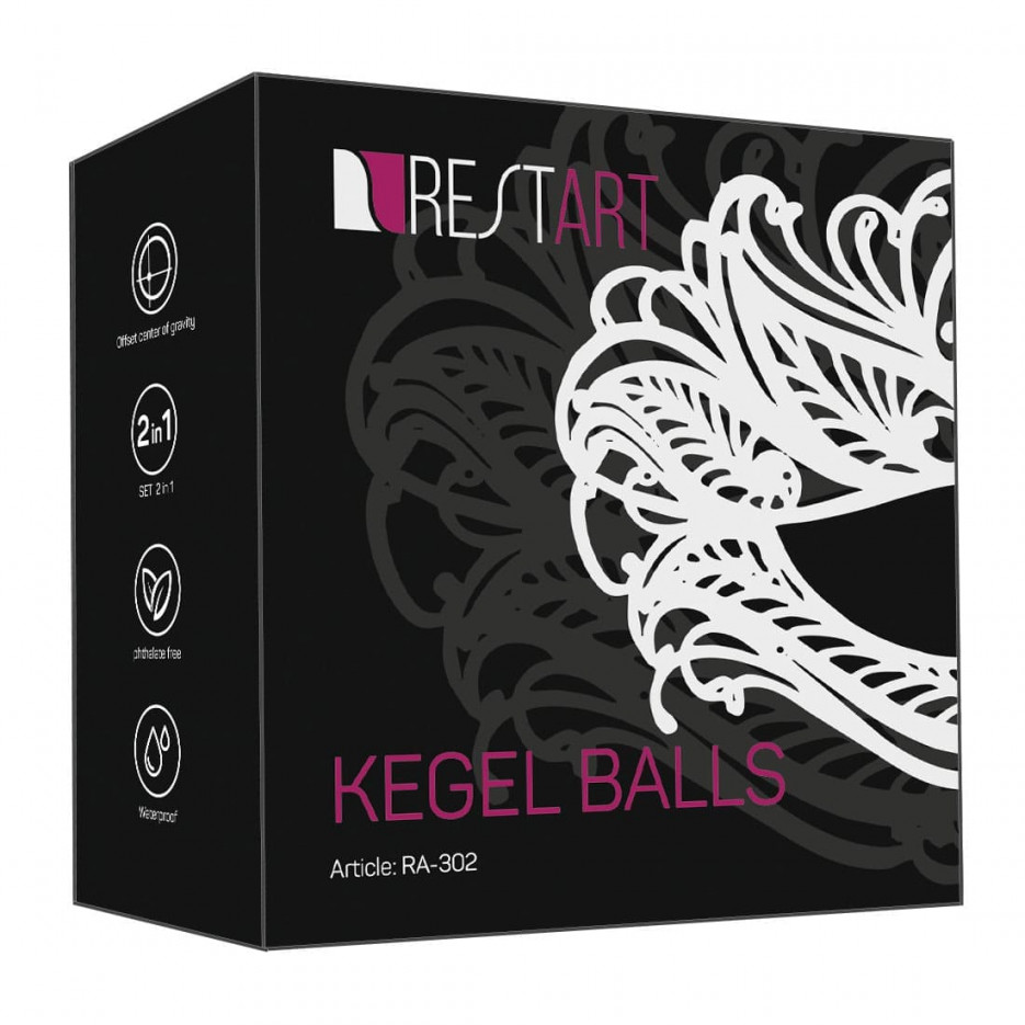 Гесс Тренажер Kegel Balls, розовый (Gess, Тренажер Кегеля) фото 3