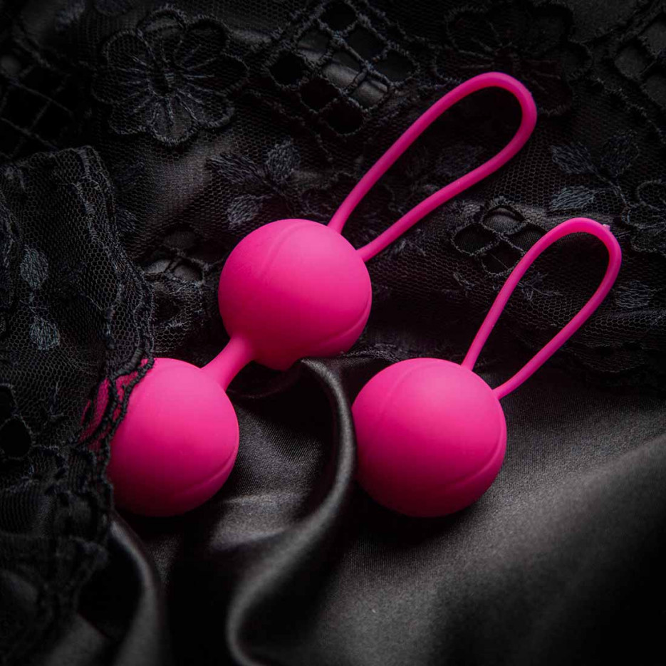 Гесс Тренажер Kegel Balls, розовый (Gess, Тренажер Кегеля) фото 8