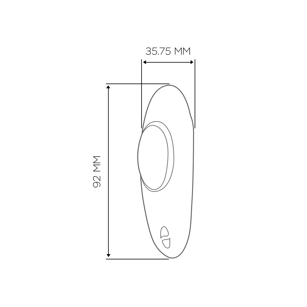 Ви-вайб Клиторальный вибратор Moxie, голубой (We-Vibe, ) фото 9