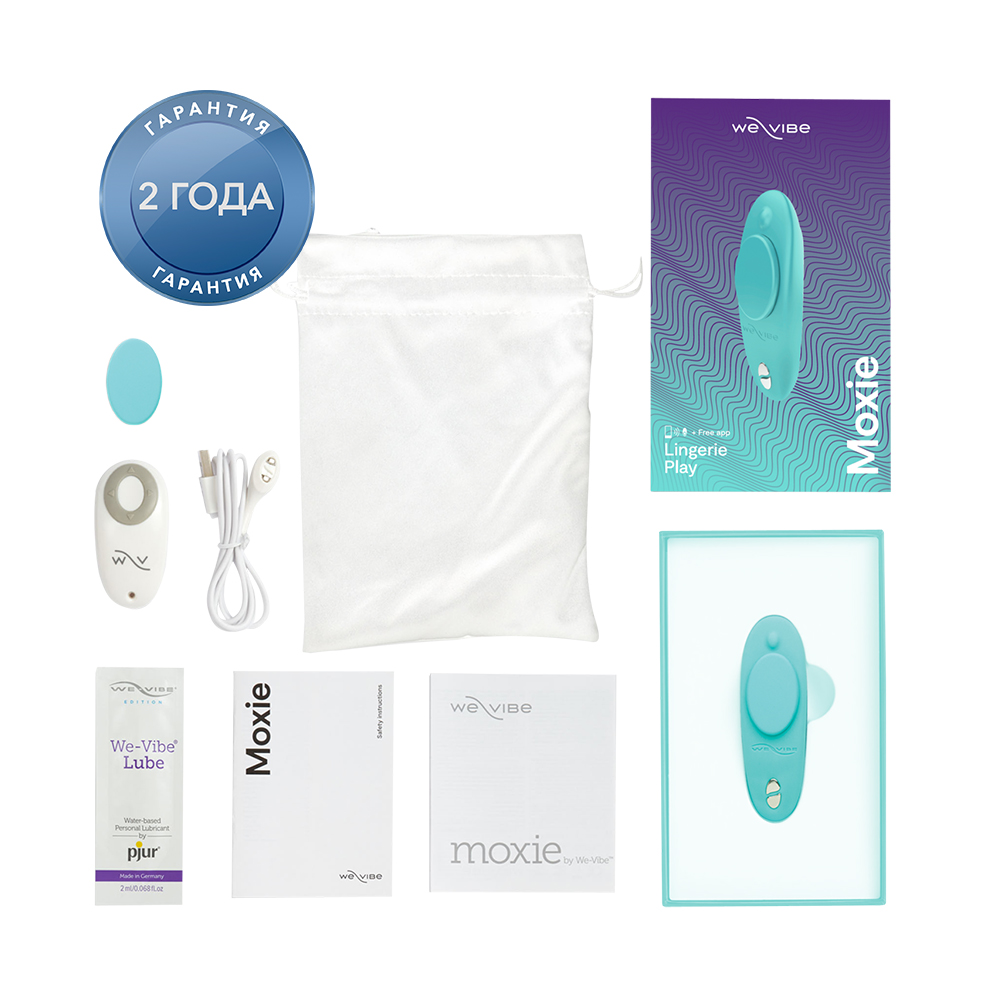 Ви-вайб Клиторальный вибратор Moxie, голубой (We-Vibe, ) фото 8