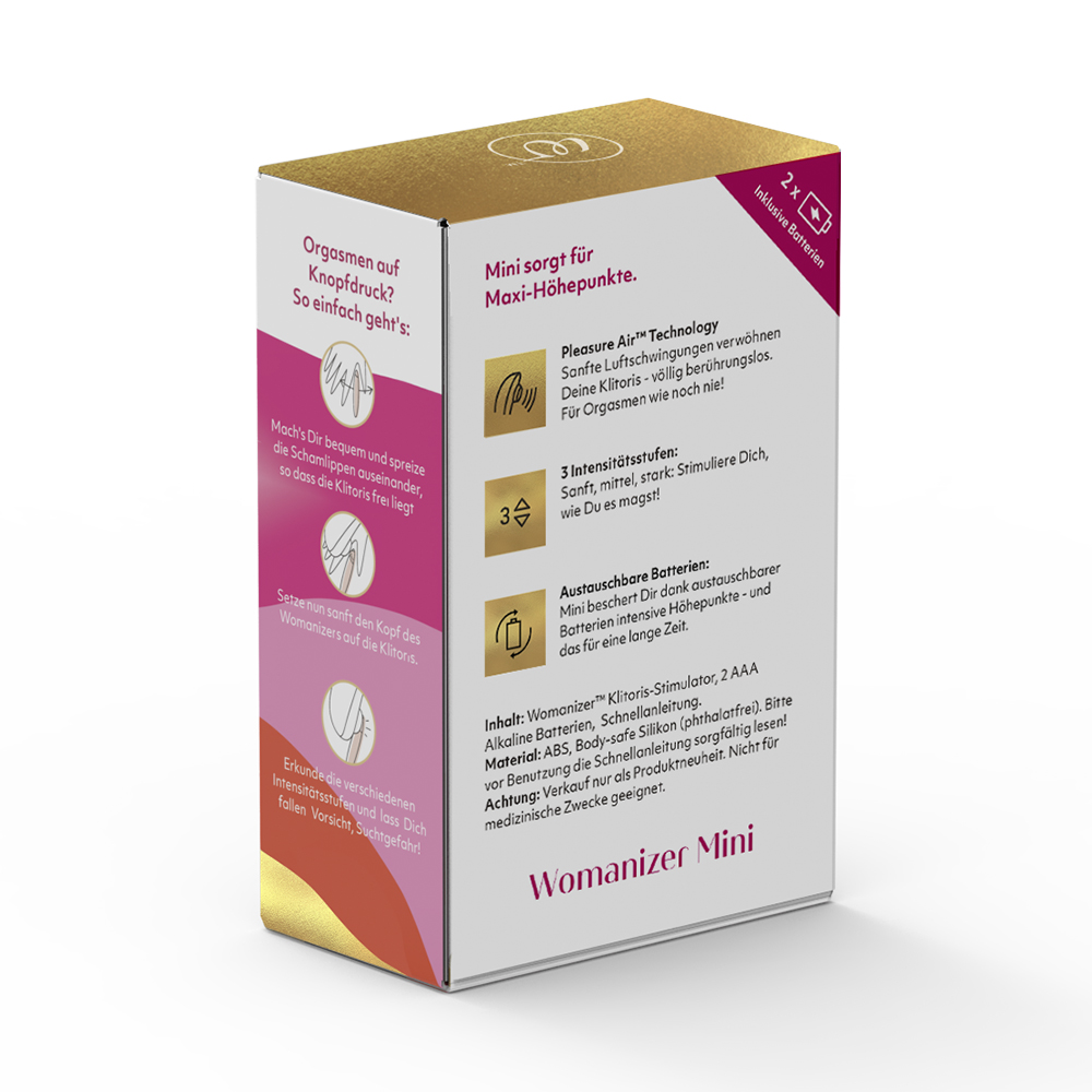 Вуманайзер Бесконтактный клиторальный стимулятор Mini Red Wine (Womanizer, Mini) фото 5