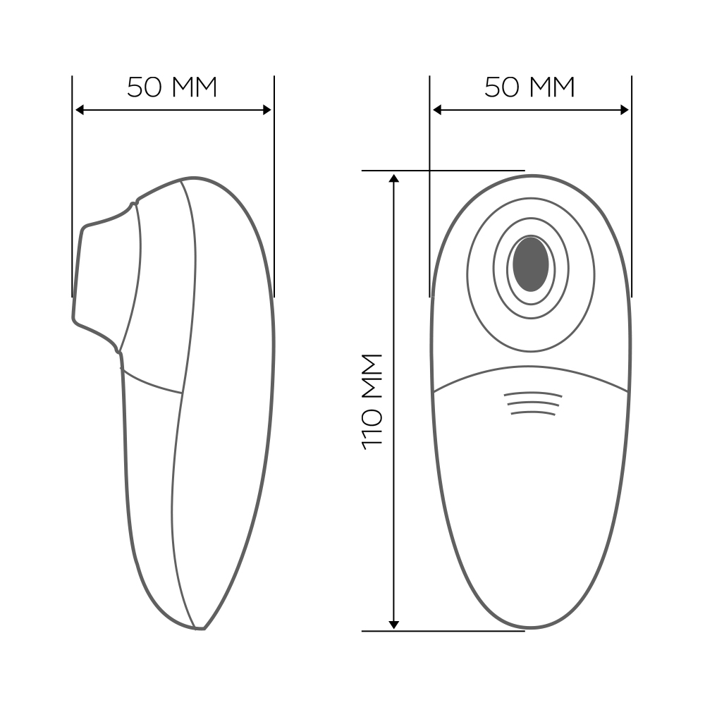 Вуманайзер Бесконтактный клиторальный стимулятор Mini Red Wine (Womanizer, Mini) фото 7