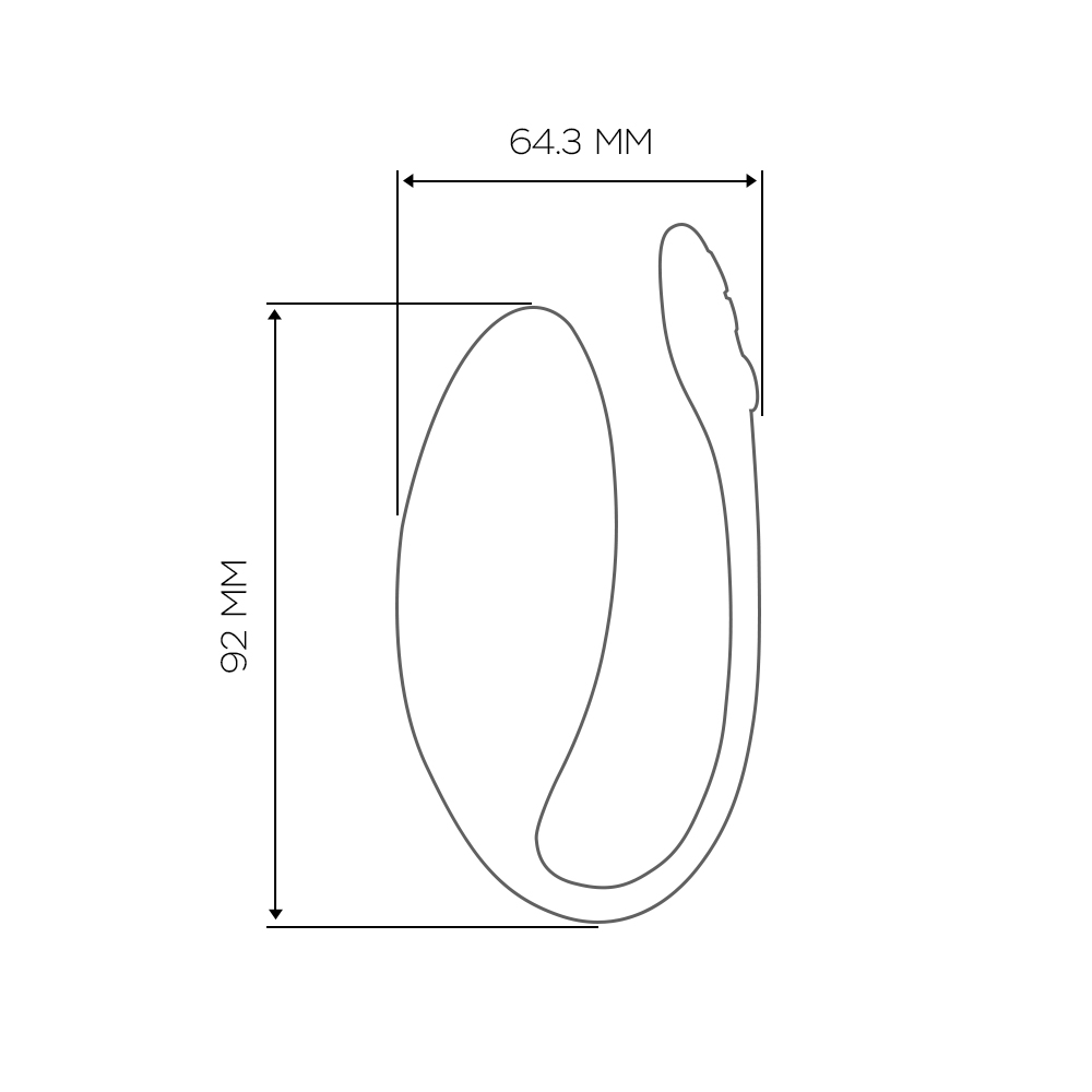 Ви-вайб Виброяйцо Jive-smart со смарт-управлением, голубое (We-Vibe, ) фото 7