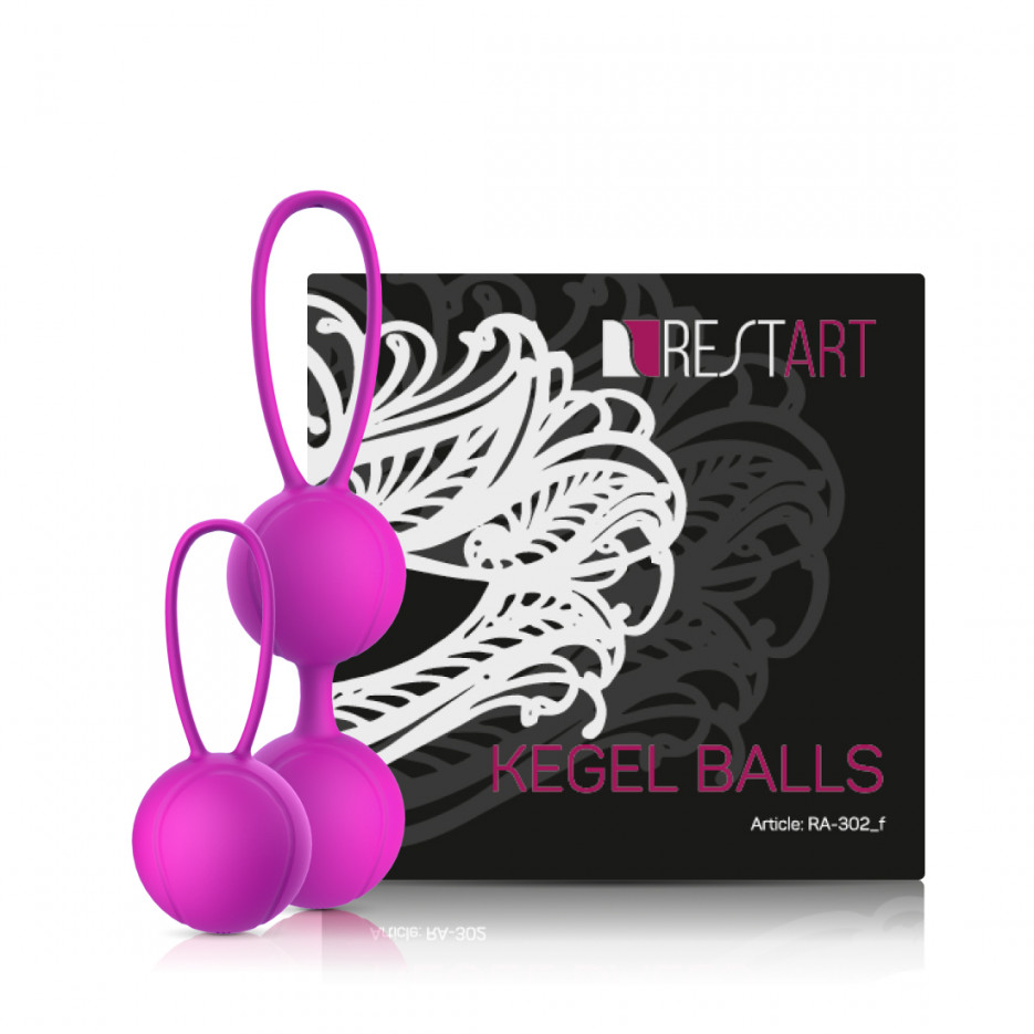 Гесс Тренажер Kegel Balls, фиолетовый (Gess, Тренажер Кегеля) фото 0