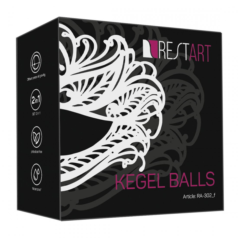 Гесс Тренажер Kegel Balls, фиолетовый (Gess, Тренажер Кегеля) фото 3