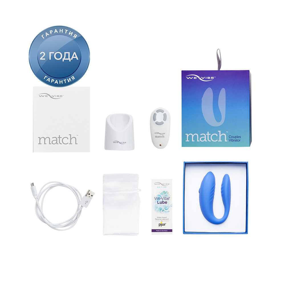 Ви-вайб Вибратор Match для пар, голубой (We-Vibe, ) фото 4
