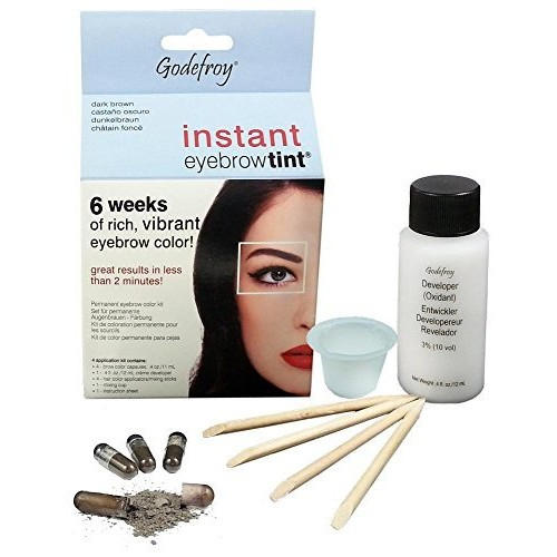 Годефрой Eyebrow Tint Dark Brown Краска-хна в капсулах для бровей темно-коричневая, 15 капc. (Godefroy, Eyebrow) фото 0