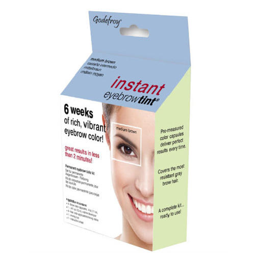 Godefroy Eyebrow Tint Medium Brown Краска-хна в капсулах для бровей коричневая, 15 капсул (Eyebrow)
