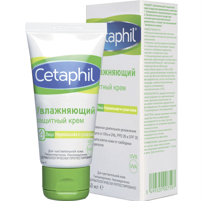 Сетафил Увлажняющий защитный крем 50 мл (Cetaphil, Базовый уход) фото 0