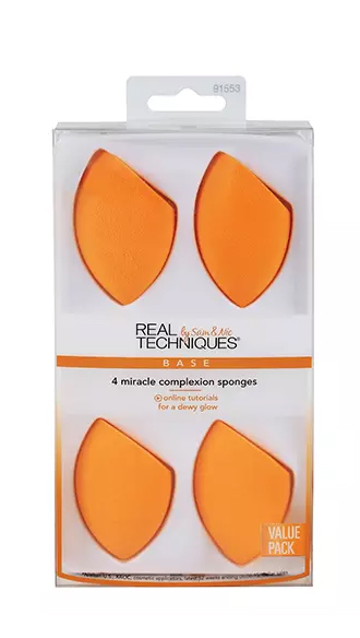 Реал Техникс Набор из 4 спонжей 4 Miracle Complexion Sponges (Real Techniques, Set) фото 1