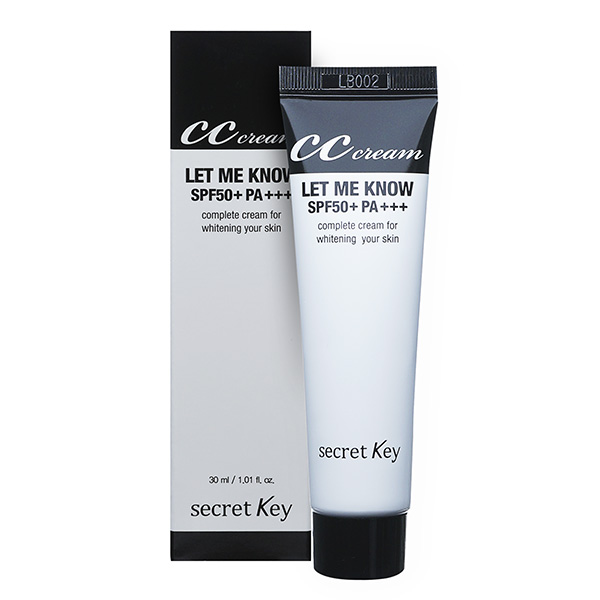 Сикрет Ки Cолнцезащитный осветляющий CC-крем Let Me Know SPF50+ РА+++, 30 мл (Secret Key, Тональные основы) фото 0