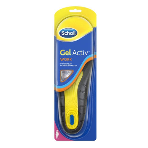 Scholl Стельки для активной работы для женщин GelActiv, 1 пара (Scholl, Gelactiv)