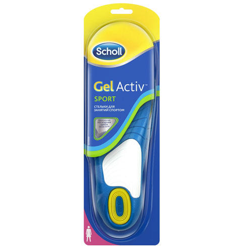 Scholl Стельки для занятий спортом для женщин, 1 пара (Scholl, Gelactiv)