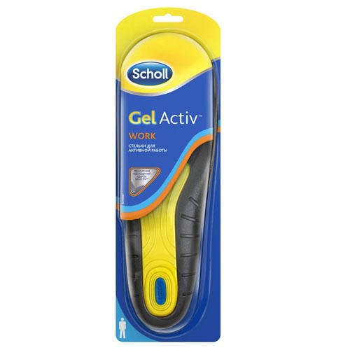 Шолль Стельки для активной работы для мужчин GelActiv, 1 пара (Scholl, Gelactiv) фото 0