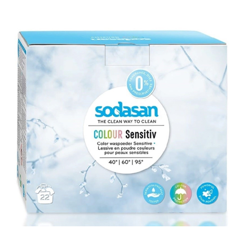 Sodasan Стиральный порошок-концентрат для стирки детских изделий из белых и цветных тканей и для чувствительной кожи Sensitive 1,2 кг (Sodasan, Бытовая химия Sodasan)