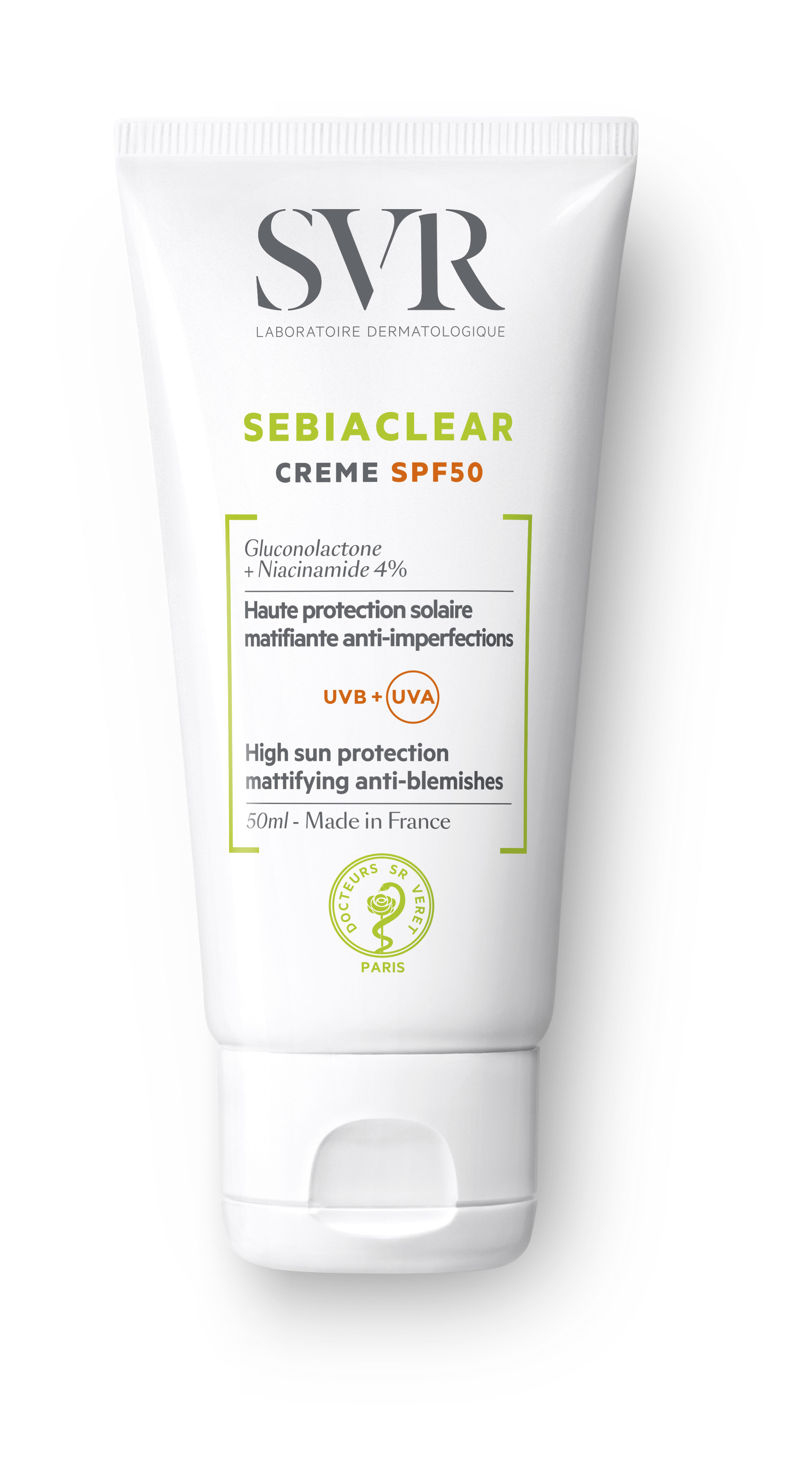 СВР Себиаклир Солнцезащитный крем SPF 50, 50 мл (SVR, Sebiaclear) фото 0