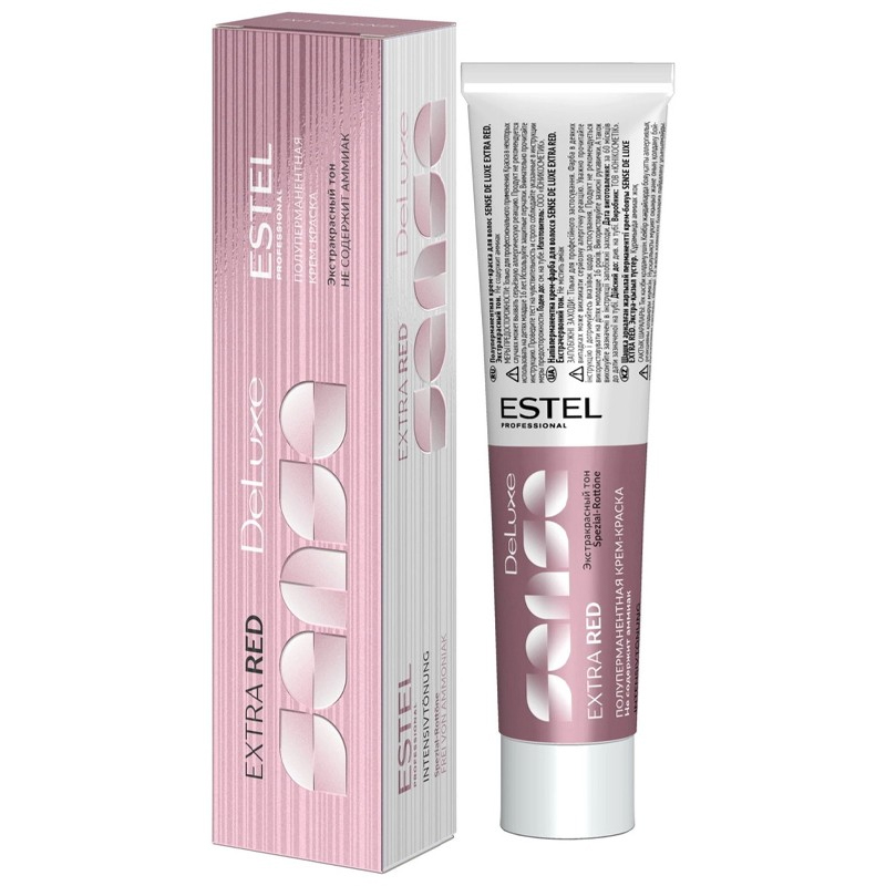 

Estel Крем-краска для окрашивания волос Sense Extra Red, 60 мл (Estel, De luxe), De luxe