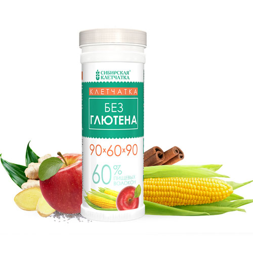  Сибирская клетчатка Безглютеновая 90*60*90, 200 гр (Сибирская клетчатка, Безглютеновая продукция) фото 0