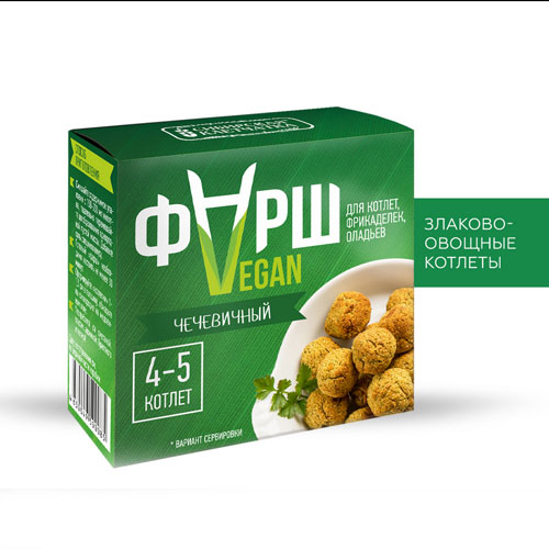  Сухая злаково-овощная смесь Фарш Vegan чечевичная, 100 гр (Сибирская клетчатка, Здоровое питание) фото 0