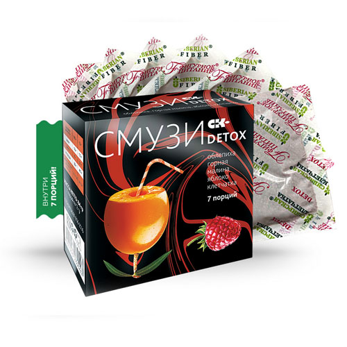  Смузи Detox малина, облепиха, яблоко 7 саше (Сибирская клетчатка, Смузи Detox) фото 0