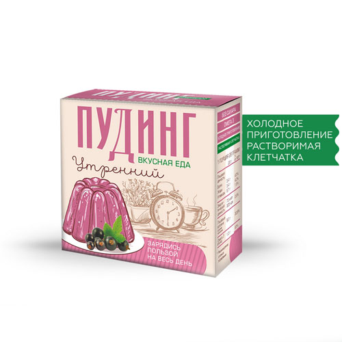  Сухой десерт Чиа пудинг, утренний, 2 саше х 28 гр (Сибирская клетчатка, Здоровое питание) фото 0