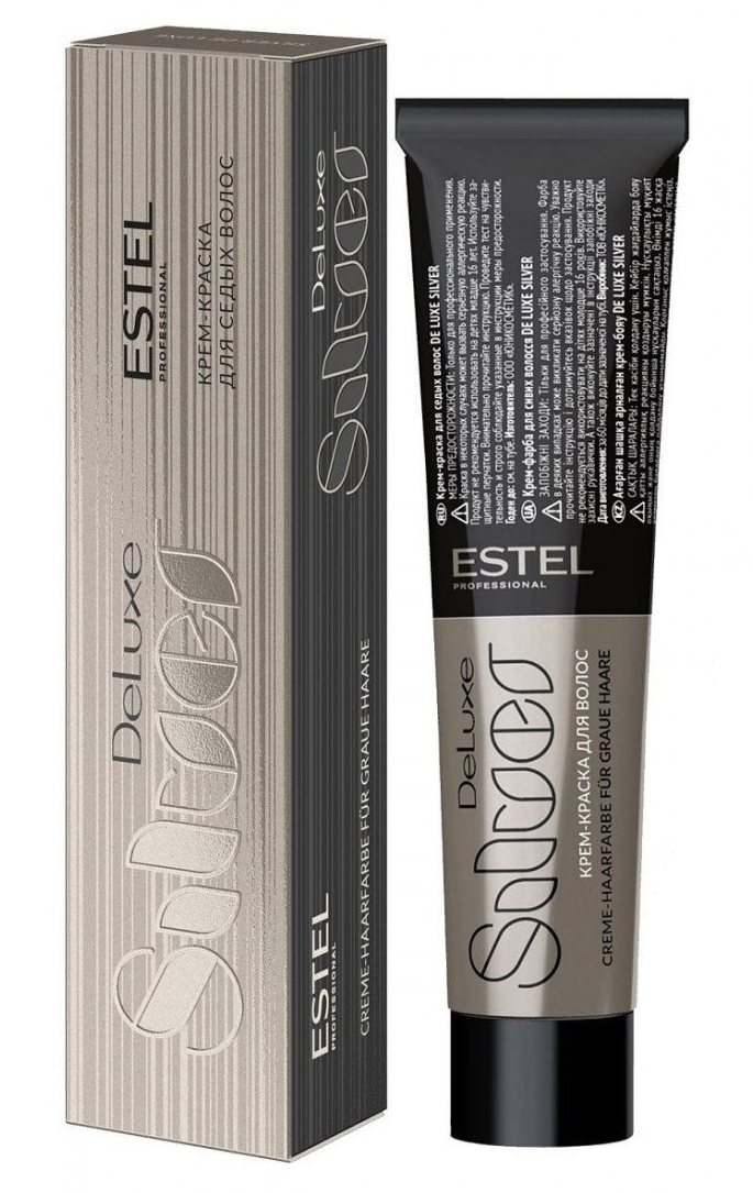 цена Estel Крем-краска для седых волос Silver, 60 мл (Estel, De luxe)